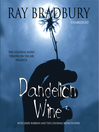 Cover image for Dandelion Wine
